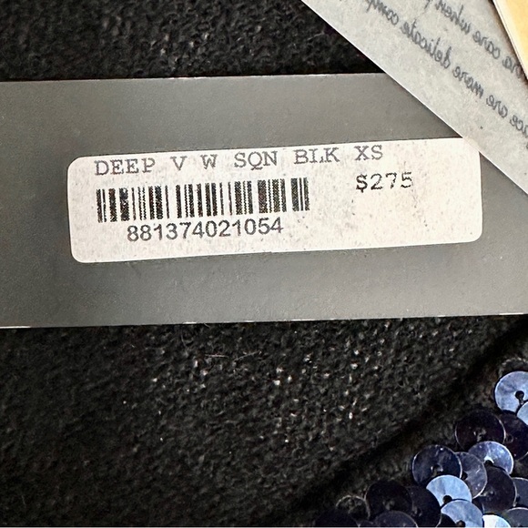 Cashmere Sequined Christopher Fischer  Sweater Black Mob Wife esthetic Size XS-S - Picture 8 of 11